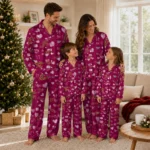 cleveland cavaliers long pajama set customized heart charms wine best selling.webp