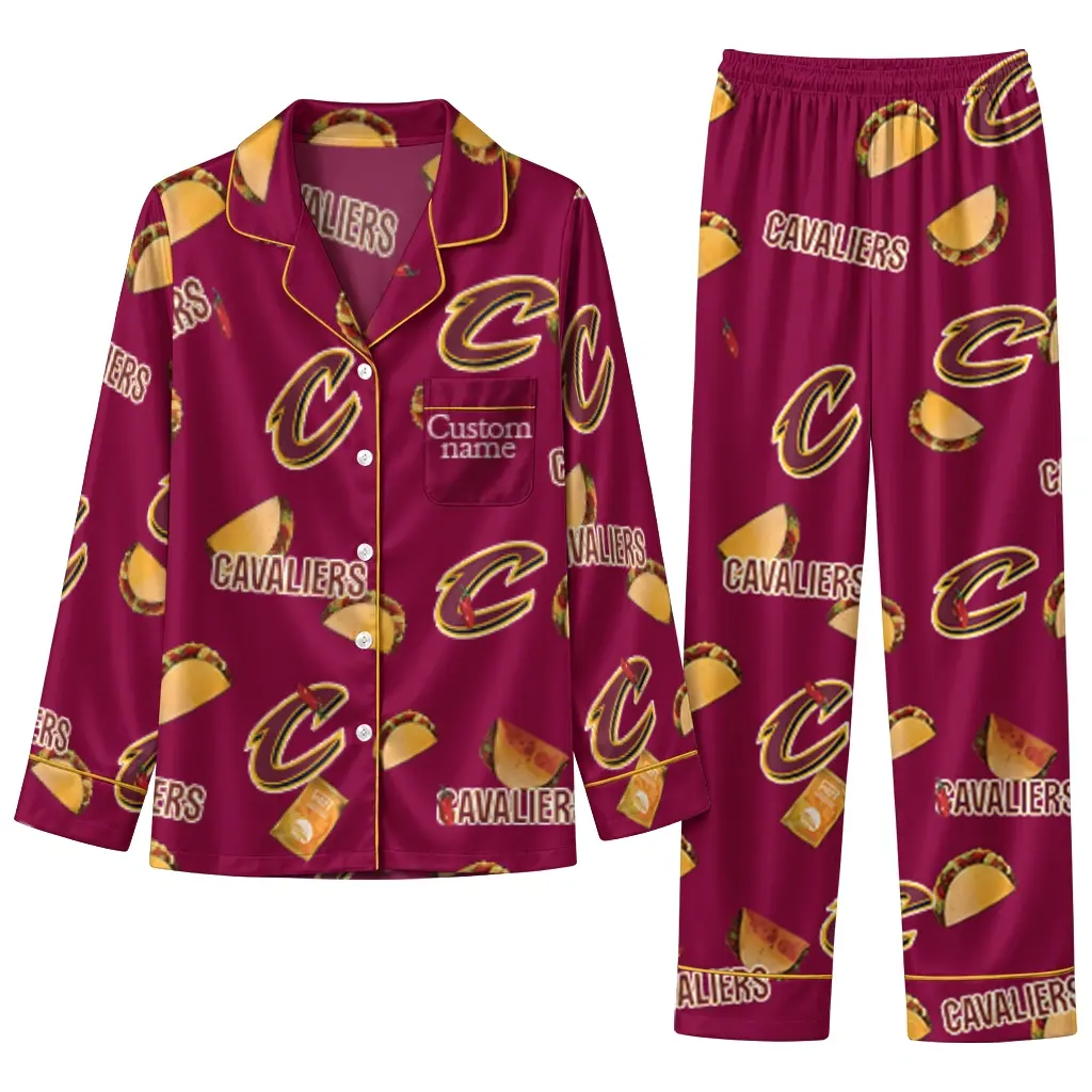 Cleveland Cavaliers Long Pajama Set Personalized Snack Scatter Wine Best Selling Cleveland Cavaliers Long Pajama Set Personalized Snack Scatter Wine Best Selling