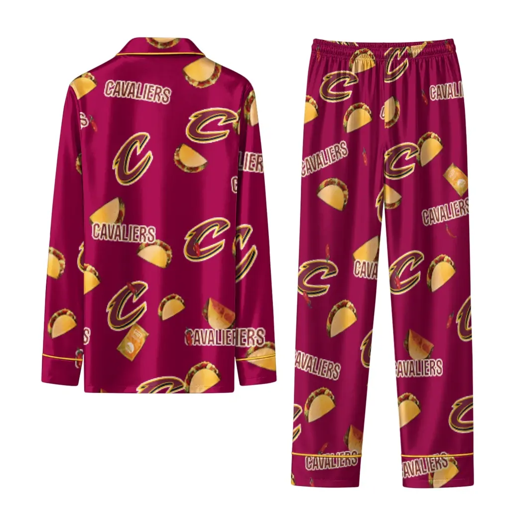 Cleveland Cavaliers Long Pajama Set Personalized Snack Scatter Wine Fashion Forward Cleveland Cavaliers Long Pajama Set Personalized Snack Scatter Wine Fashion Forward