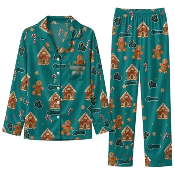 Coastal Carolina Chanticleers Long Pajama Set Custom Candy Scatter Green Best Selling