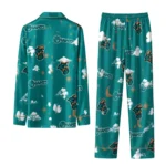Coastal Carolina Chanticleers Long Pajama Set Custom Cloud Stars Green Best Selling