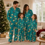 Coastal Carolina Chanticleers Long Pajama Set Custom Snack Scatter Green Best Selling