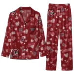 Colgate Raiders Long Pajama Set Customized Heart Charms Maroon Best Selling