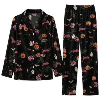 Colgate Raiders Long Pajama Set Customized Icon Confetti Black Best Selling