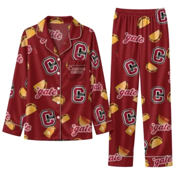 Colgate Raiders Long Pajama Set Customized Snack Scatter Maroon Best Selling
