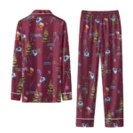 Colorado Avalanche Long Pajama Set Personalized Sprig Scatter Burgundy Best Selling