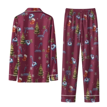 Colorado Avalanche Long Pajama Set Personalized Sprig Scatter Burgundy Fashion Forward