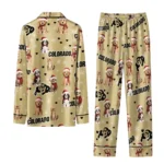 Colorado Buffaloes Long Pajama Set Personalized Animal Scatter Gold Best Selling