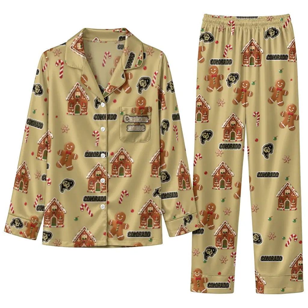 Colorado Buffaloes Long Pajama Set Personalized Candy Scatter Gold Best Selling Colorado Buffaloes Long Pajama Set Personalized Candy Scatter Gold Best Selling