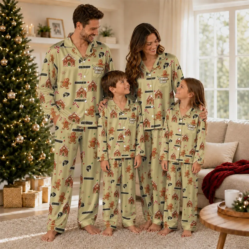 Colorado Buffaloes Long Pajama Set Personalized Candy Scatter Gold Latest Model Colorado Buffaloes Long Pajama Set Personalized Candy Scatter Gold Latest Model