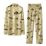 Colorado Buffaloes Long Pajama Set Personalized Heart Charms Gold Best Selling