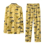 Colorado Buffaloes Long Pajama Set Personalized Ribbon Chains Gold Best Selling