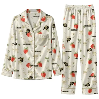 Colorado Buffaloes Long Pajama Set Personalized Ribbon Florals Gold Best Selling