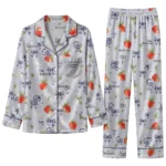 colorado rockies long pajama set customized ribbon florals blue best selling.webp