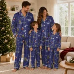 Colorado Rockies Long Pajama Set Customized Sprig Scatter Blue Best Selling