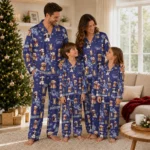 Colorado Rockies Long Pajama Set Personalized Animal Scatter Blue Best Selling
