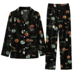 Colorado State Rams Long Pajama Set Custom Icon Confetti Black Best Selling