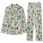 Colorado State Rams Long Pajama Set Custom Ribbon Florals Green Best Selling