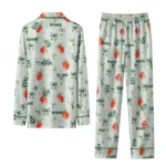 Colorado State Rams Long Pajama Set Custom Ribbon Florals Green Best Selling