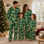 Colorado State Rams Long Pajama Set Custom Snack Scatter Green Best Selling