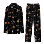 columbus blue jackets long pajama set personalized icon confetti black best selling.webp