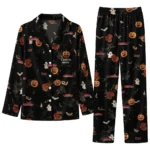 Cornell Big Red Long Pajama Set Personalized Icon Confetti Black Best Selling