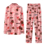 Cornell Big Red Long Pajama Set Personalized Ribbon Chains Red Best Selling