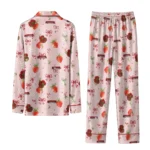 Cornell Big Red Long Pajama Set Personalized Ribbon Florals Red Best Selling