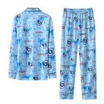 Creighton Bluejays Long Pajama Set Customized Ribbon Chains Blue Best Selling