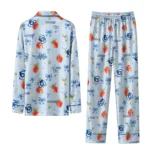 Creighton Bluejays Long Pajama Set Customized Ribbon Florals Blue Best Selling