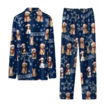 Dallas Cowboys Long Pajama Set Personalized Animal Scatter Blue Best Selling