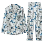 Dallas Mavericks Long Pajama Set Personalized Character Scatter Best Selling