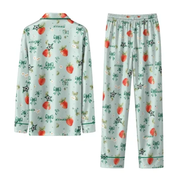 dallas stars long pajama set customized ribbon florals green fashion forward.webp
