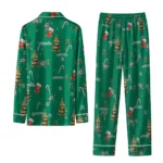Dallas Stars Long Pajama Set Customized Sprig Scatter Green Best Selling