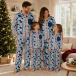 Denver Broncos Long Pajama Set Custom Character Scatter Best Selling