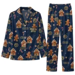 Denver Nuggets Long Pajama Set Customized Candy Scatter Blue Best Selling