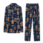 Denver Nuggets Long Pajama Set Customized Candy Scatter Blue Best Selling