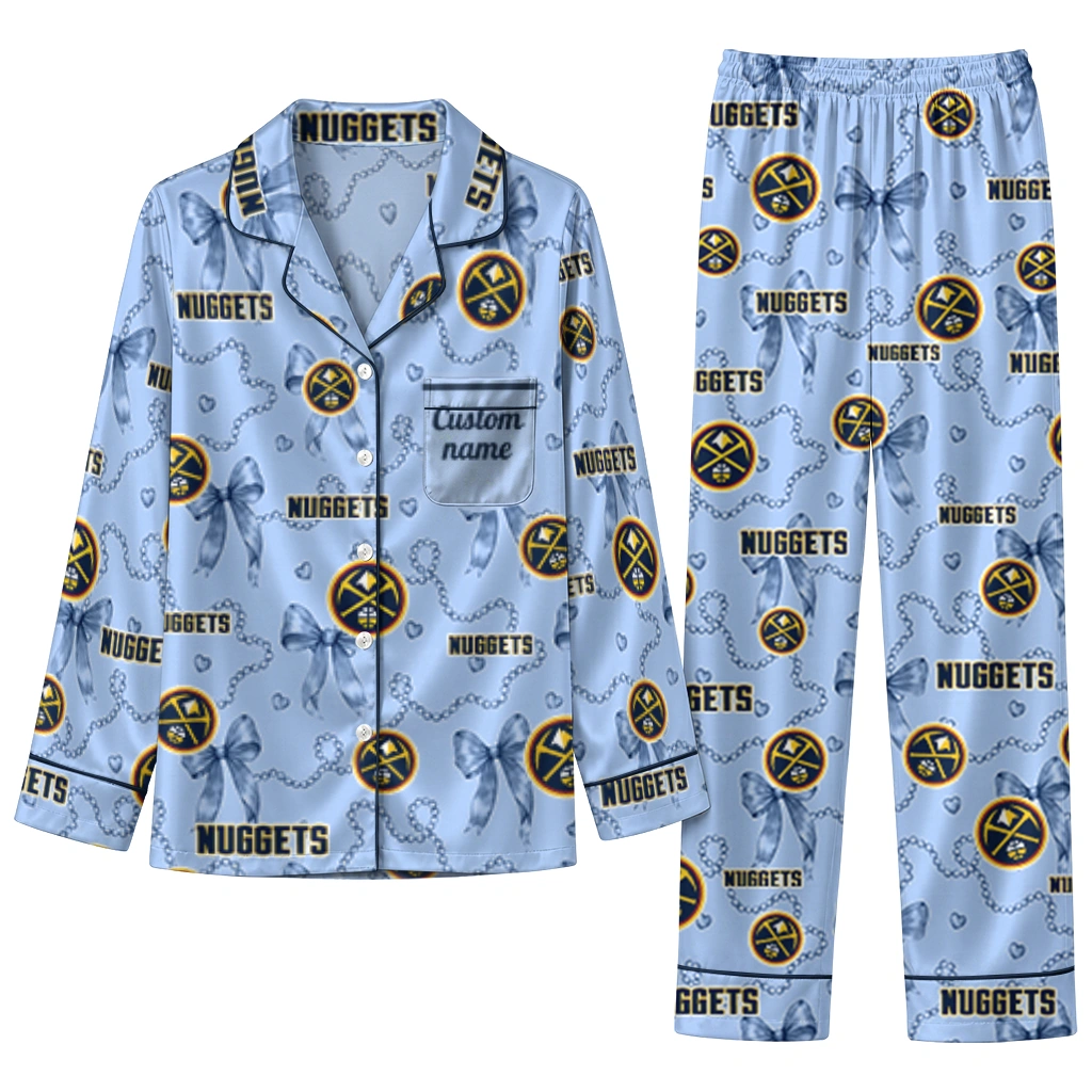 denver nuggets long pajama set personalized ribbon chains blue best selling.webp denver nuggets long pajama set personalized ribbon chains blue best selling.webp