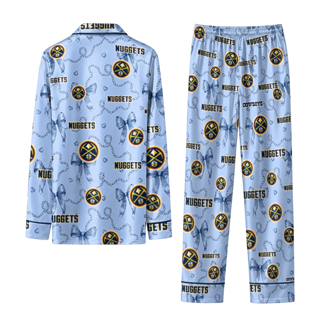 denver nuggets long pajama set personalized ribbon chains blue fashion forward.webp denver nuggets long pajama set personalized ribbon chains blue fashion forward.webp