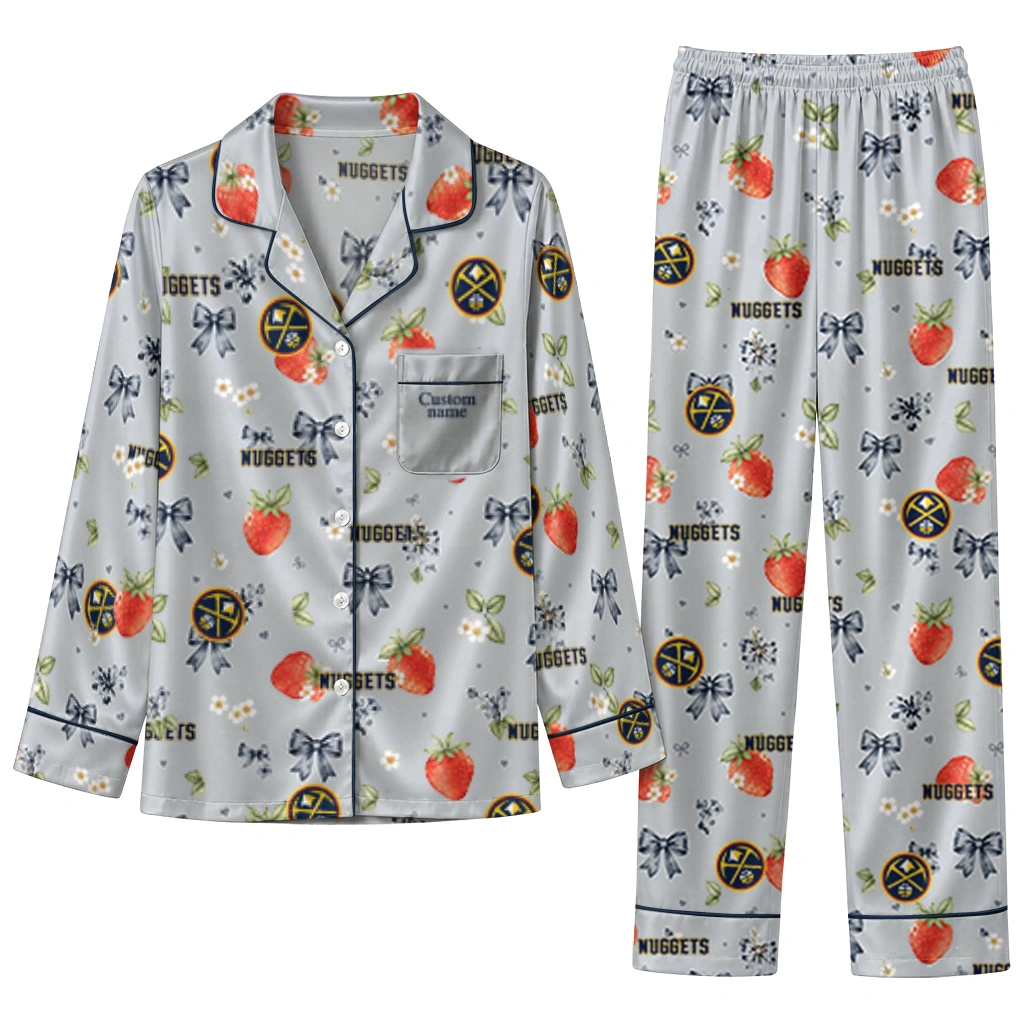 denver nuggets long pajama set personalized ribbon florals blue best selling.webp denver nuggets long pajama set personalized ribbon florals blue best selling.webp