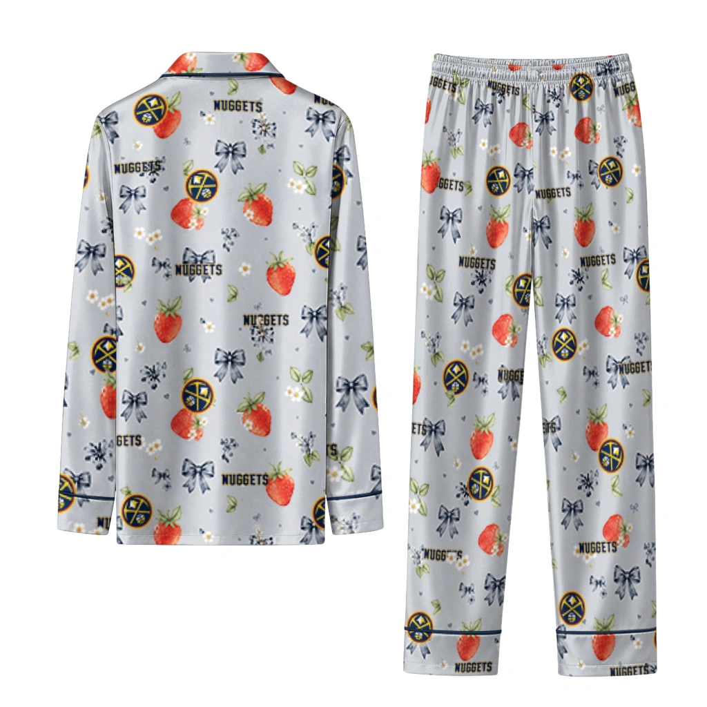 denver nuggets long pajama set personalized ribbon florals blue fashion forward.webp denver nuggets long pajama set personalized ribbon florals blue fashion forward.webp