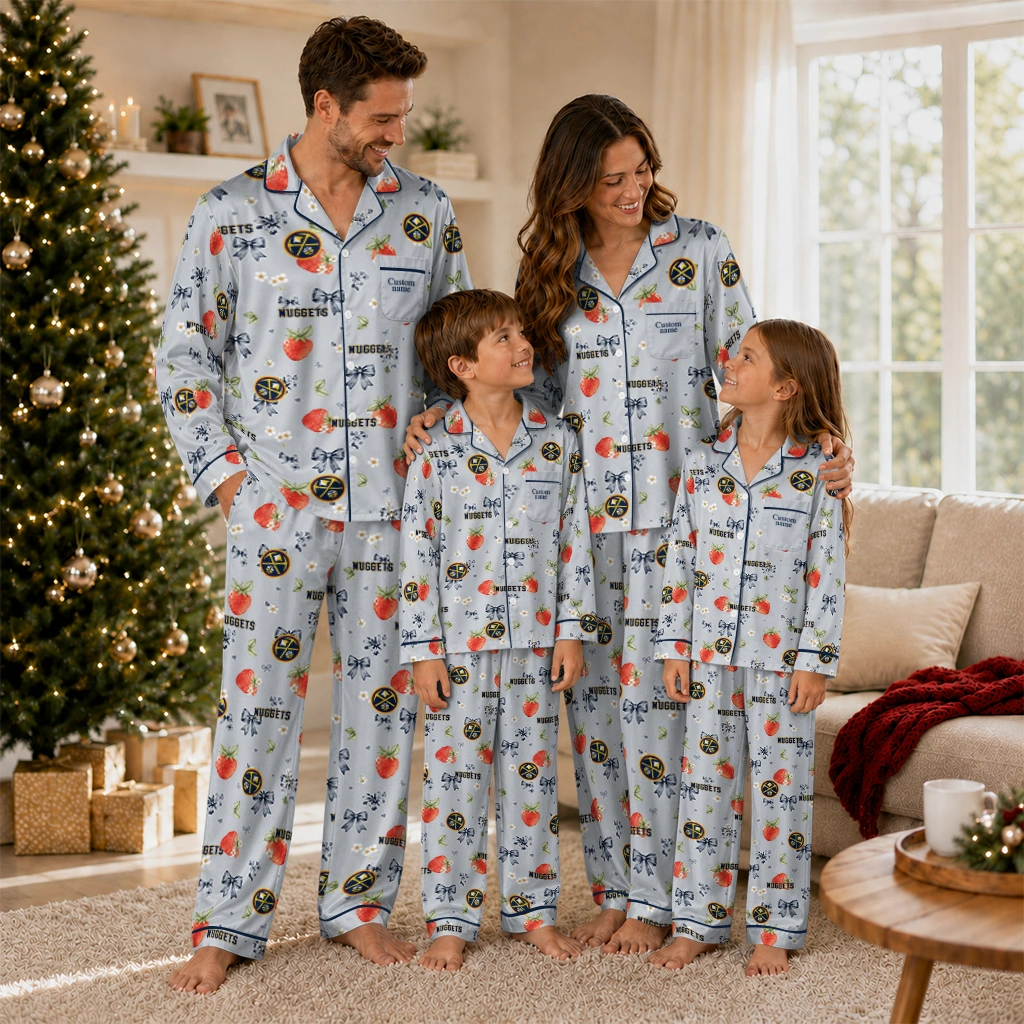 denver nuggets long pajama set personalized ribbon florals blue latest model.webp denver nuggets long pajama set personalized ribbon florals blue latest model.webp