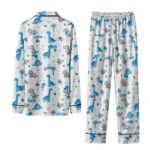 Detroit Lions Long Pajama Set Customized Character Scatter Best Selling