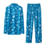 detroit lions long pajama set customized heart charms blue best selling.webp