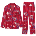 Detroit Pistons Long Pajama Set - Custom Cloud Stars Red 1 Detroit Pistons Long Pajama Set Custom Cloud Stars Red Best Selling