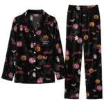 detroit pistons long pajama set personalized icon confetti black best selling.webp