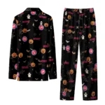 detroit pistons long pajama set personalized icon confetti black best selling.webp
