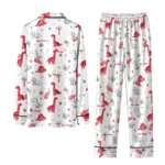 Detroit Red Wings Long Pajama Set Custom Character Scatter Best Selling