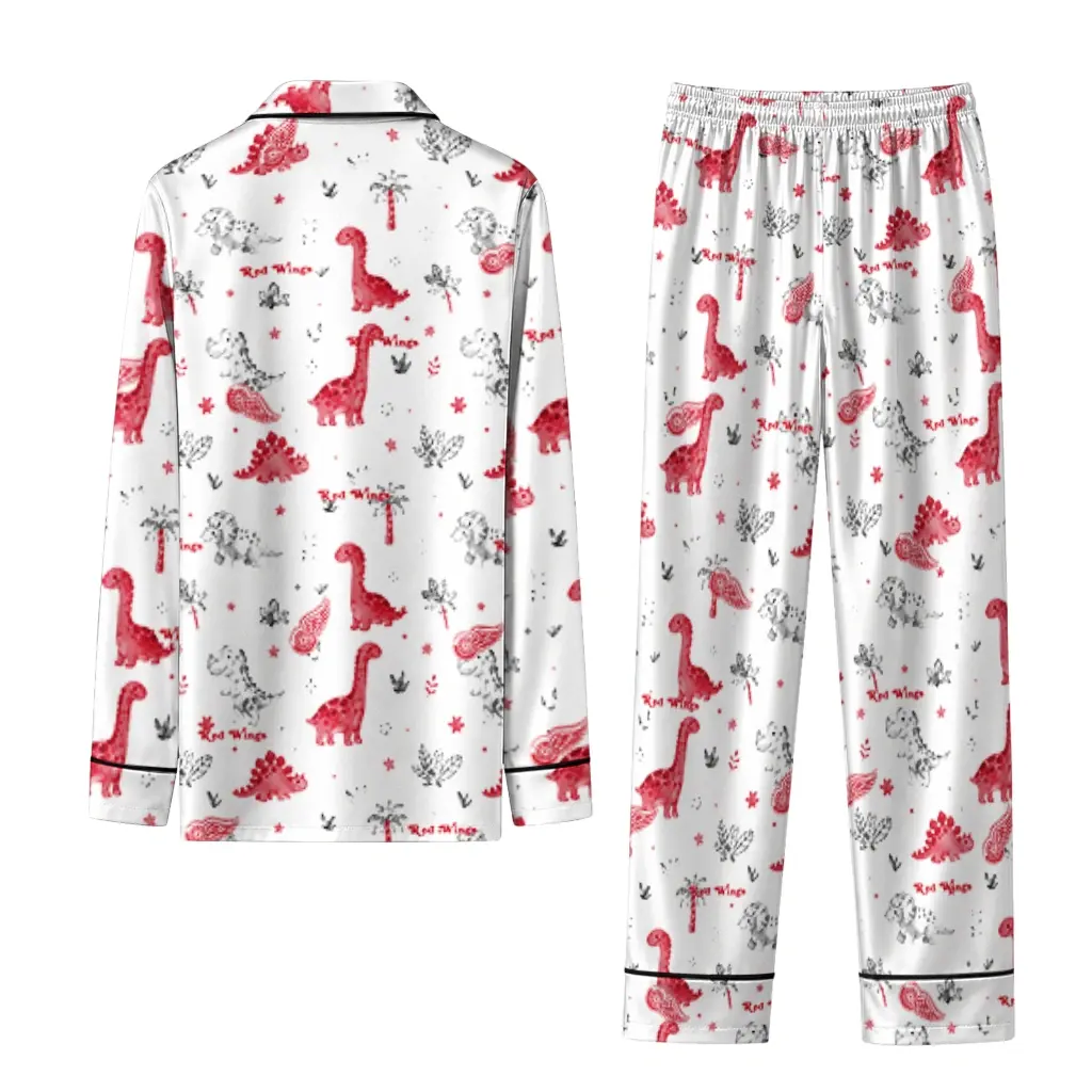 Detroit Red Wings Long Pajama Set Custom Character Scatter Fashion Forward Detroit Red Wings Long Pajama Set Custom Character Scatter Fashion Forward