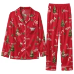 Detroit Red Wings Long Pajama Set Personalized Sprig Scatter Red Best Selling